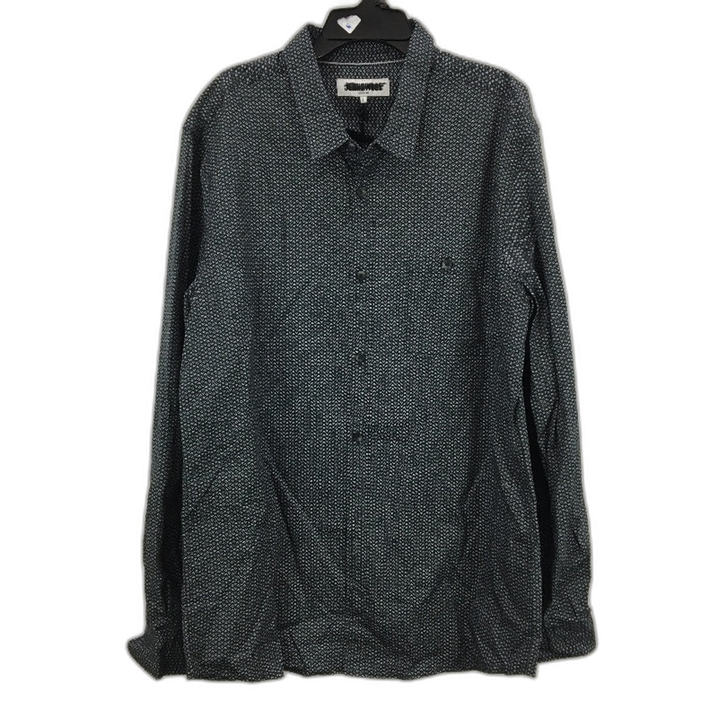 Jeanswest 2 Pack Black Patterned 100% Cotton L/S Casual Shirts Mens Size L NEW - Image 4