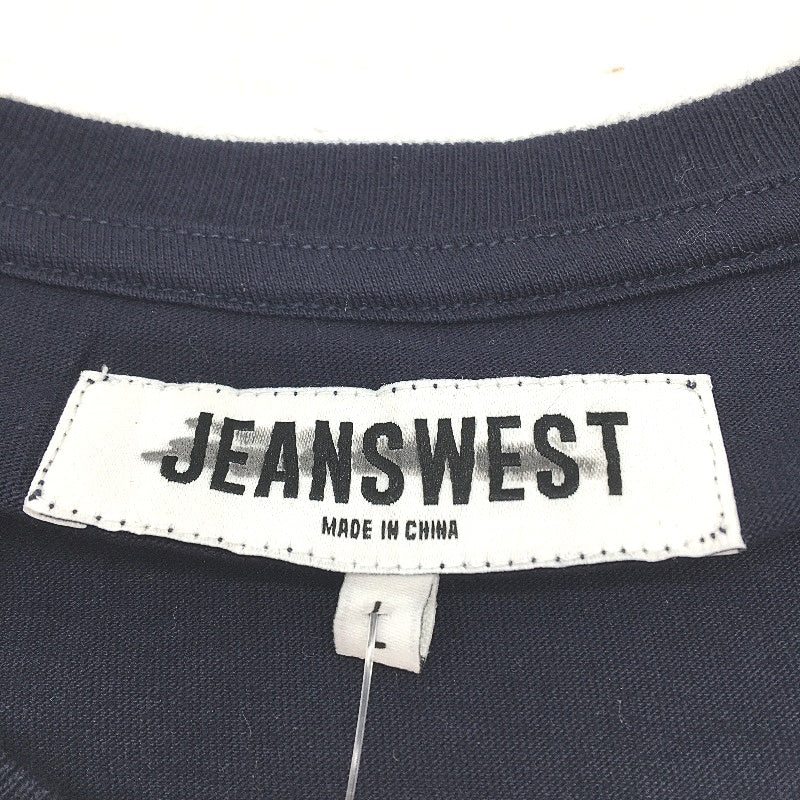 Jeanswest 2 Piece Navy Blue Printed 100% Cotton Casual T-Shirts Mens Size L NEW - Image 7