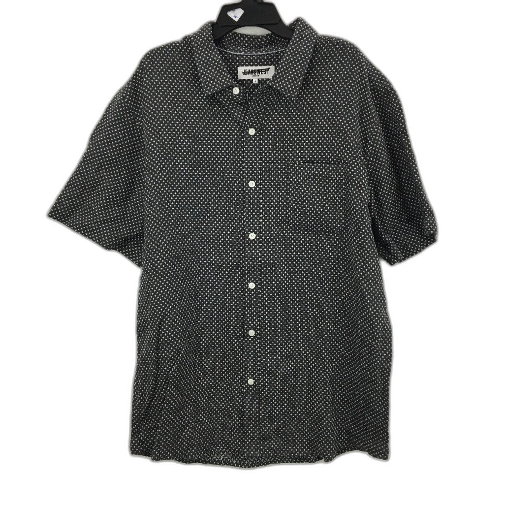 Jeanswest 2 Pack Charcoal & Green Cotton Linen S/S Casual Shirts Mens Size L NEW - Image 5