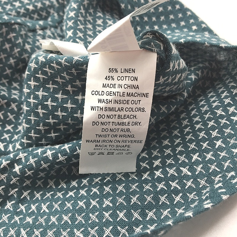 Jeanswest 2 Pack Charcoal & Green Cotton Linen S/S Casual Shirts Mens Size L NEW - Image 8