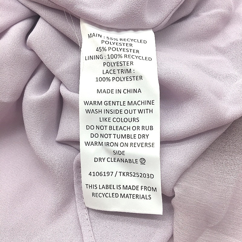 Tokito Sorbet Scene Lilac Short Sleeve Lace Pintuck Top Ladies Size 8 NEW - Image 4