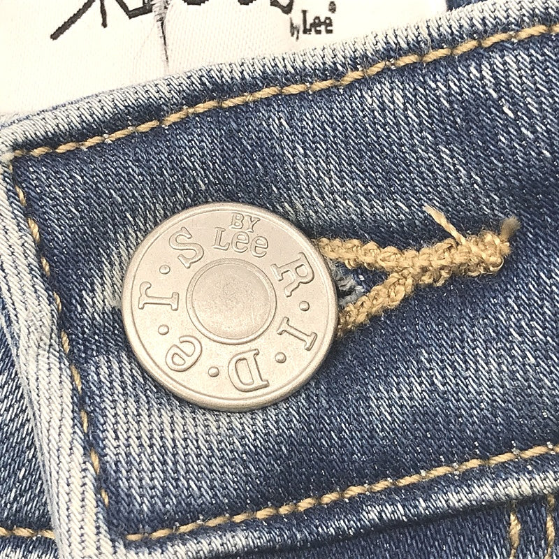 Riders by Lee Hi Rider Blue Designed to Fade Ripped Denim Jeans Lds Sz 14 DEMO - Image 3