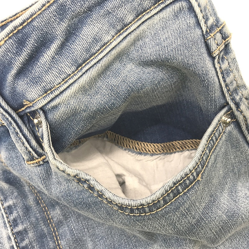 Riders by Lee Hi Rider Blue Designed to Fade Ripped Denim Jeans Lds Sz 14 DEMO - Image 4