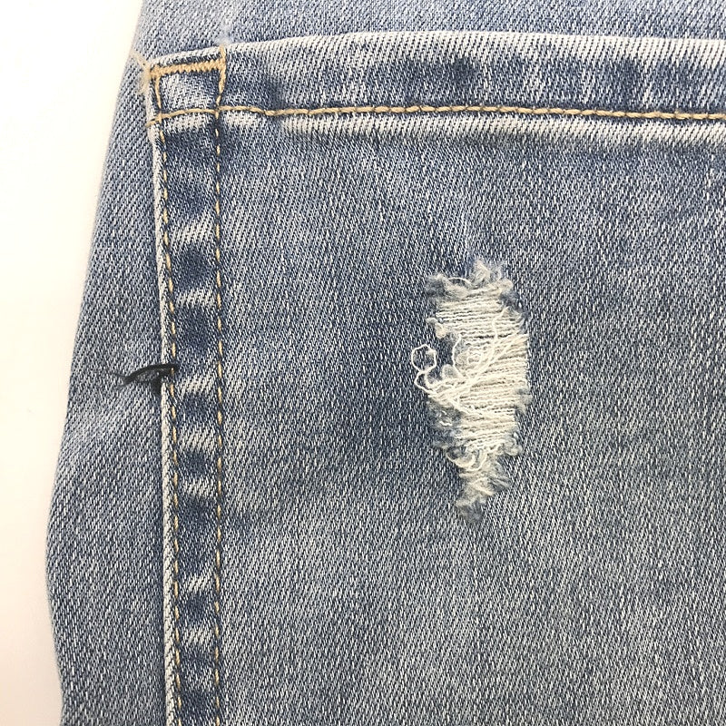 Riders by Lee Hi Rider Blue Designed to Fade Ripped Denim Jeans Lds Sz 14 DEMO - Image 6