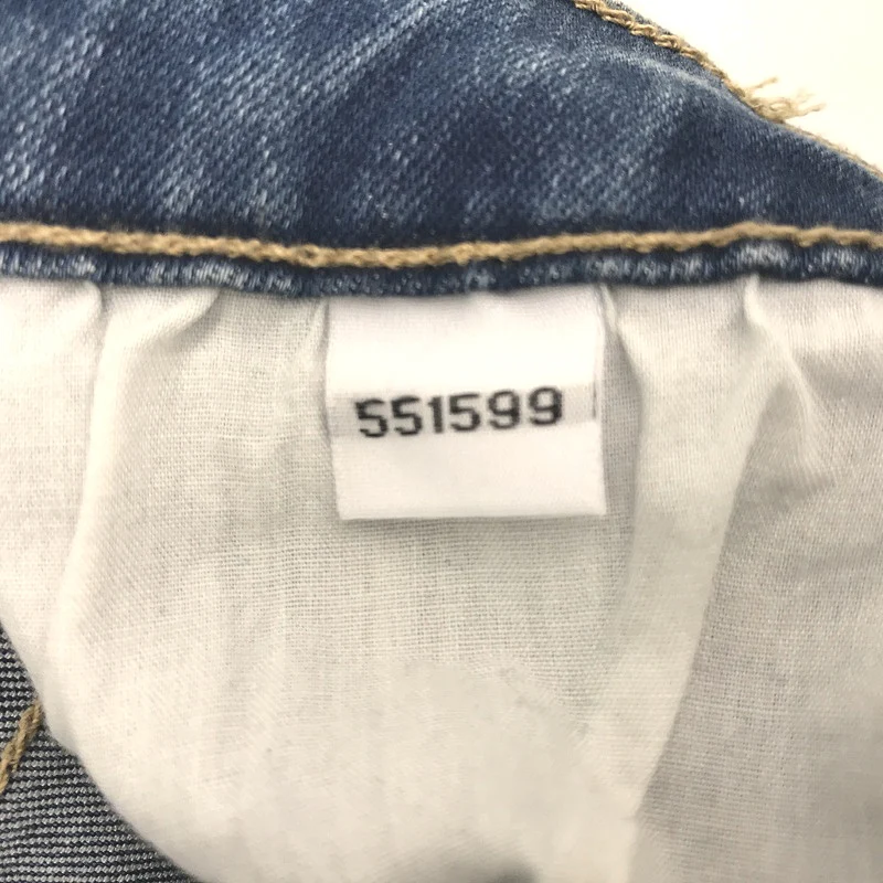 Riders by Lee Hi Rider Blue Designed to Fade Ripped Denim Jeans Lds Sz 14 DEMO - Image 9