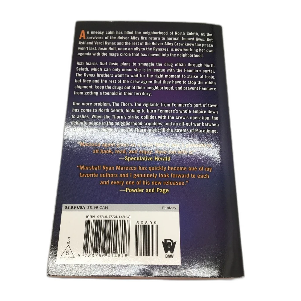 The Fenmere Job Streets Of Maradine Novel by Marshall Ryan Maresca NEW - Image 2