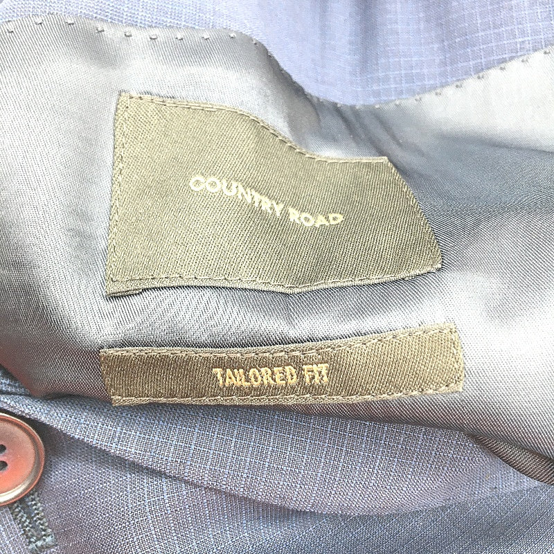 Country Road Tailored Fit Blazer Single Breasted Subtle Checkered Design - Image 3