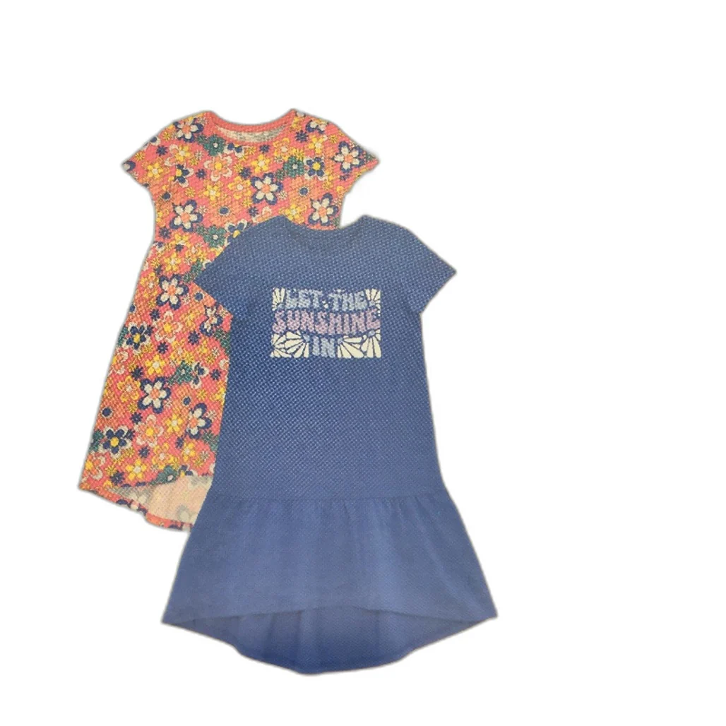 Lily & Dan 2 x 3Pks Fit & Flare 100% Cotton Mutlicoloured Girls Dresses Sz 4 NEW - Image 4