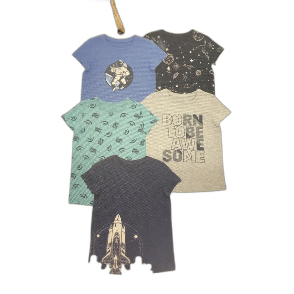 Lily & Dan 2 x 5Pks 100% Cotton Classic Fit Mutlicoloured Boys Tees Size 2 NEW - Image 4