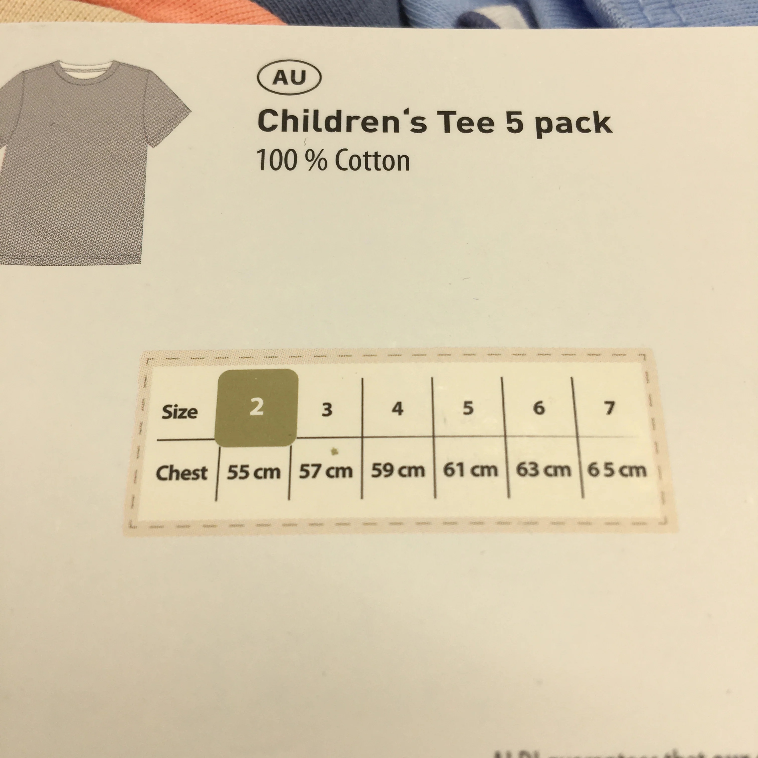 Lily & Dan 2 x 5Pks 100% Cotton Classic Fit Girls Tees Toddler Size 2 NEW - Image 6