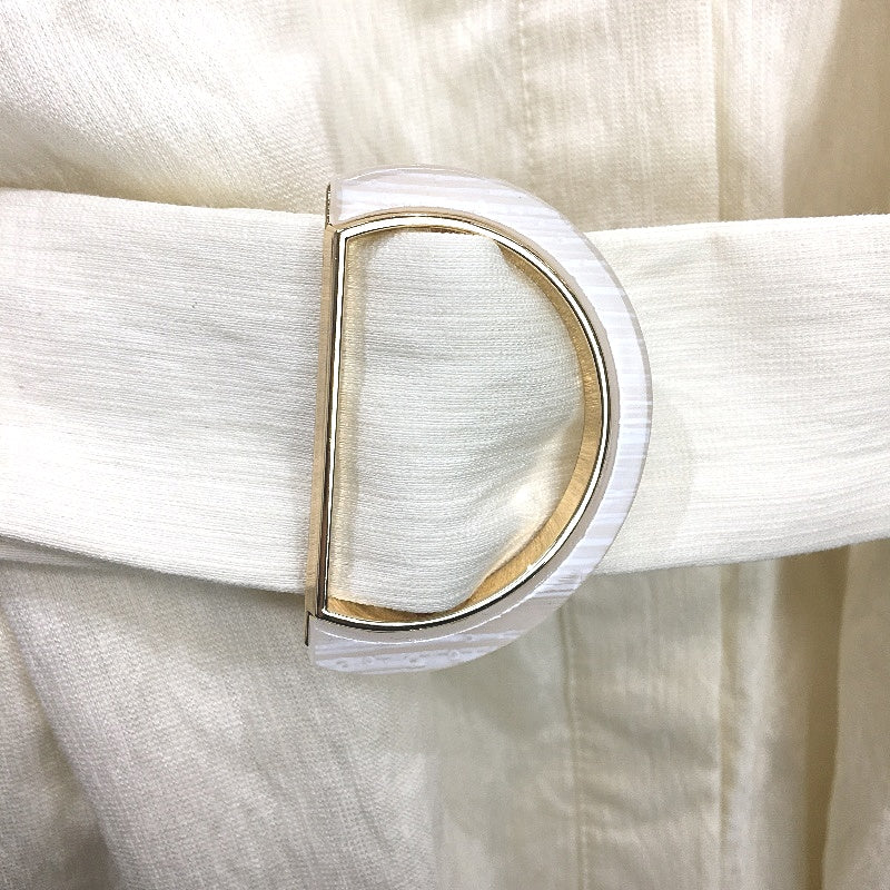 Tokito Myer Sample Cream Button Up Belted Fully Lined Dress Ladies Size 10 NEW - Image 4