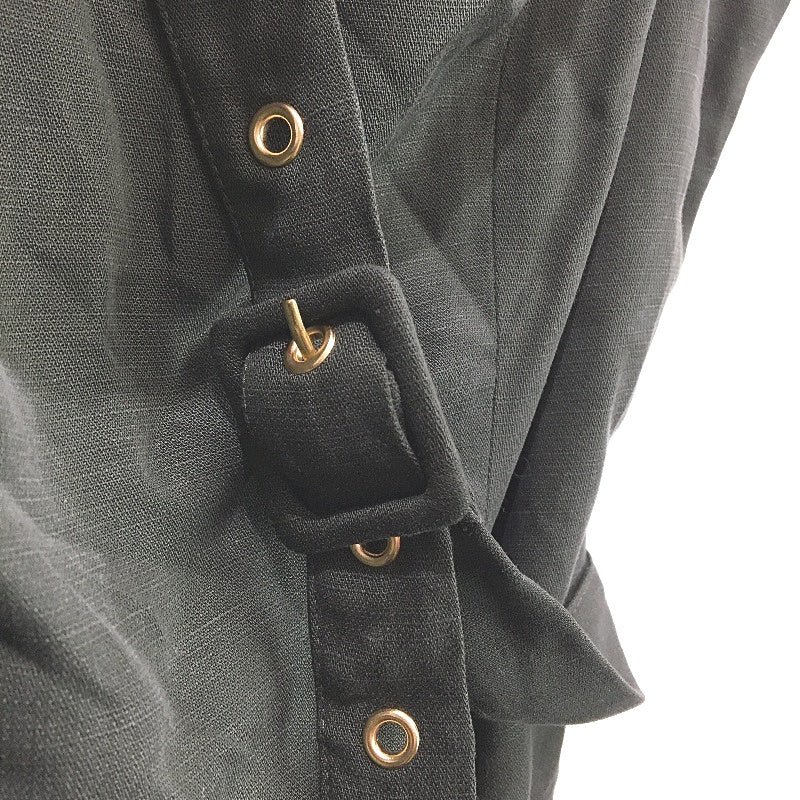 Tokito Myer Sample Forest Green Belted Fully Lined Dress Ladies Size 10 NEW - Image 5