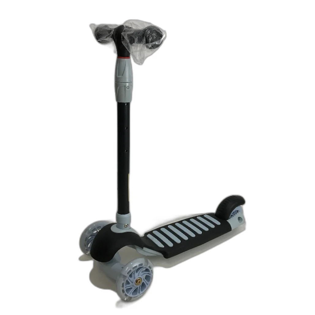 Tri-Wheel Pink & Grey Kick Scooter With Handlebars For Kids & Teens X8 Model - Image 2
