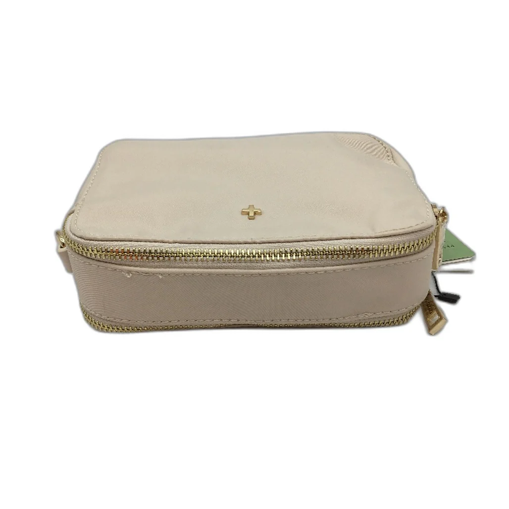 Peta And Jain Cream Beige Golden Zipper Small Crossbody Bag Multi-Pocket NEW - Image 3
