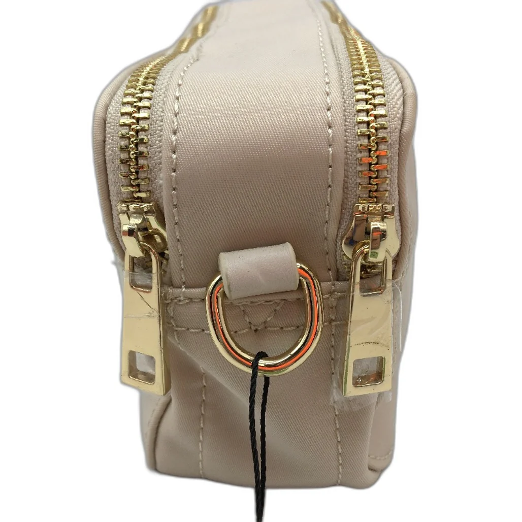 Peta And Jain Cream Beige Golden Zipper Small Crossbody Bag Multi-Pocket NEW - Image 6