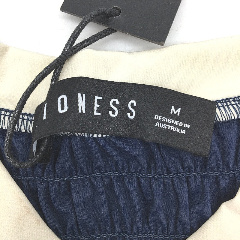 Lioness Scrunged Spectate Indigo V Neck Contrast Top Ladies Size Medium NEW - Image 3