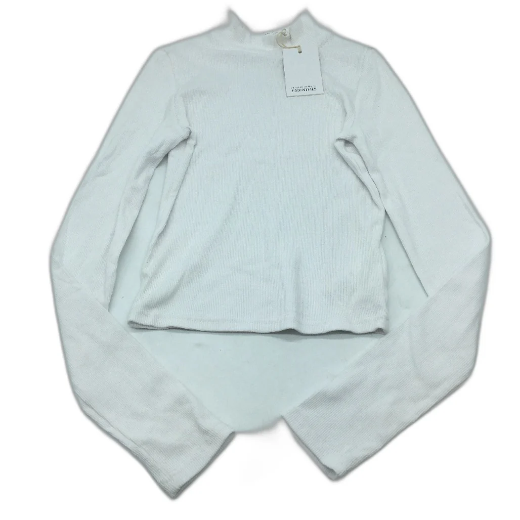 General Pants Essentials Long Sleeve White Skivvy Top Ladies Size Small NEW