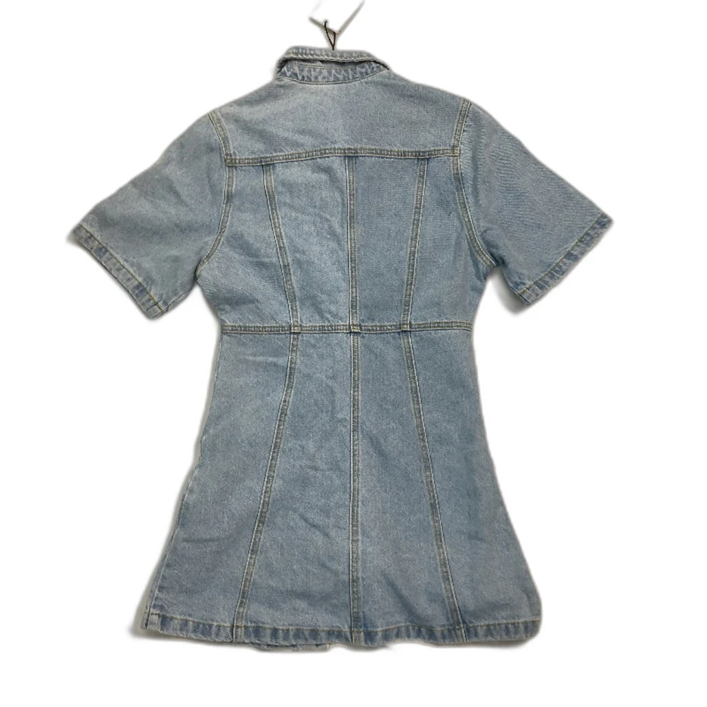 Insight Rio Denim Faded Blue Button Up Mini Shirt Dress Ladies Size XS NEW - Image 2