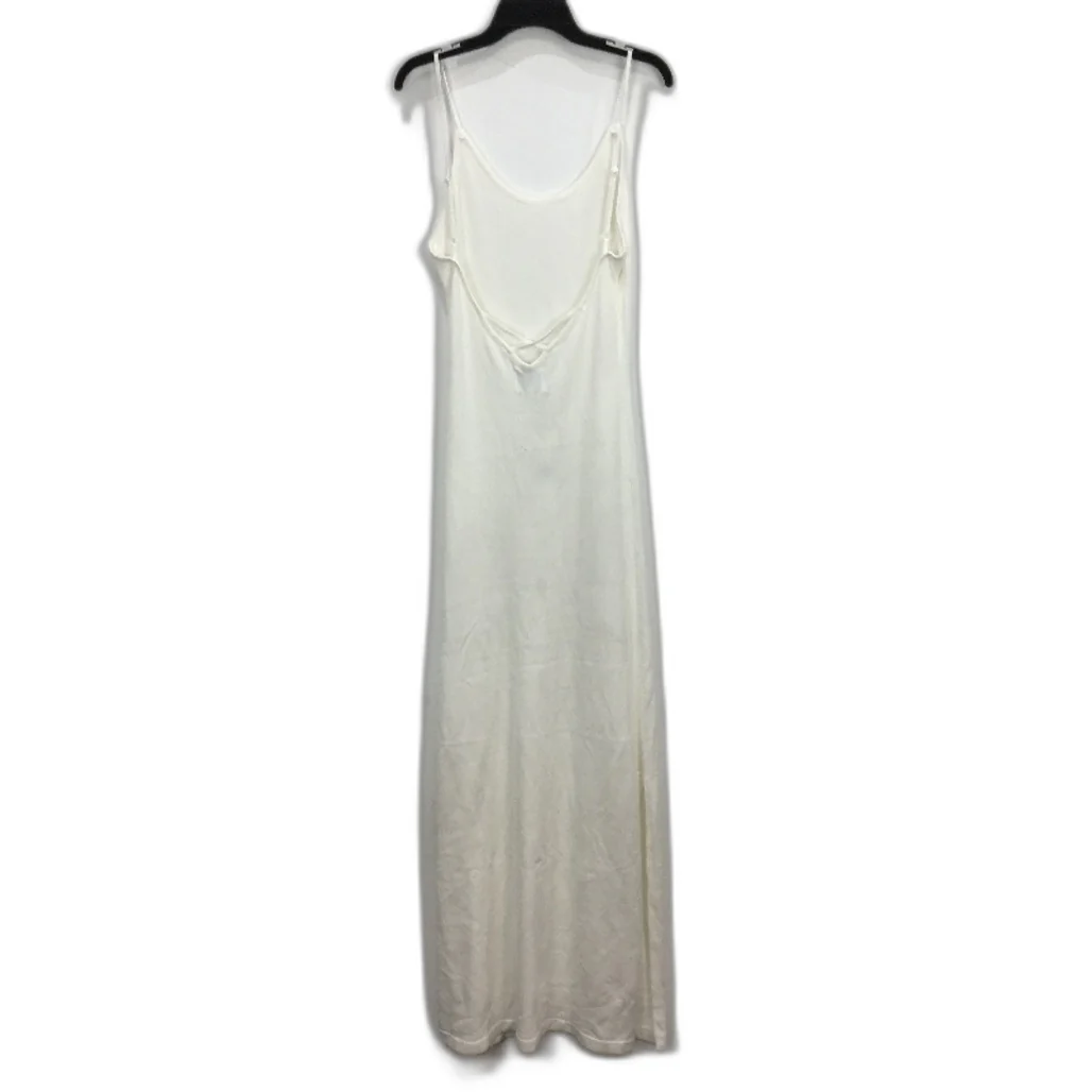 SNDYS Presley Knit White Cotton Side Slit Slip Dress Ladies Size XL NEW - Image 2