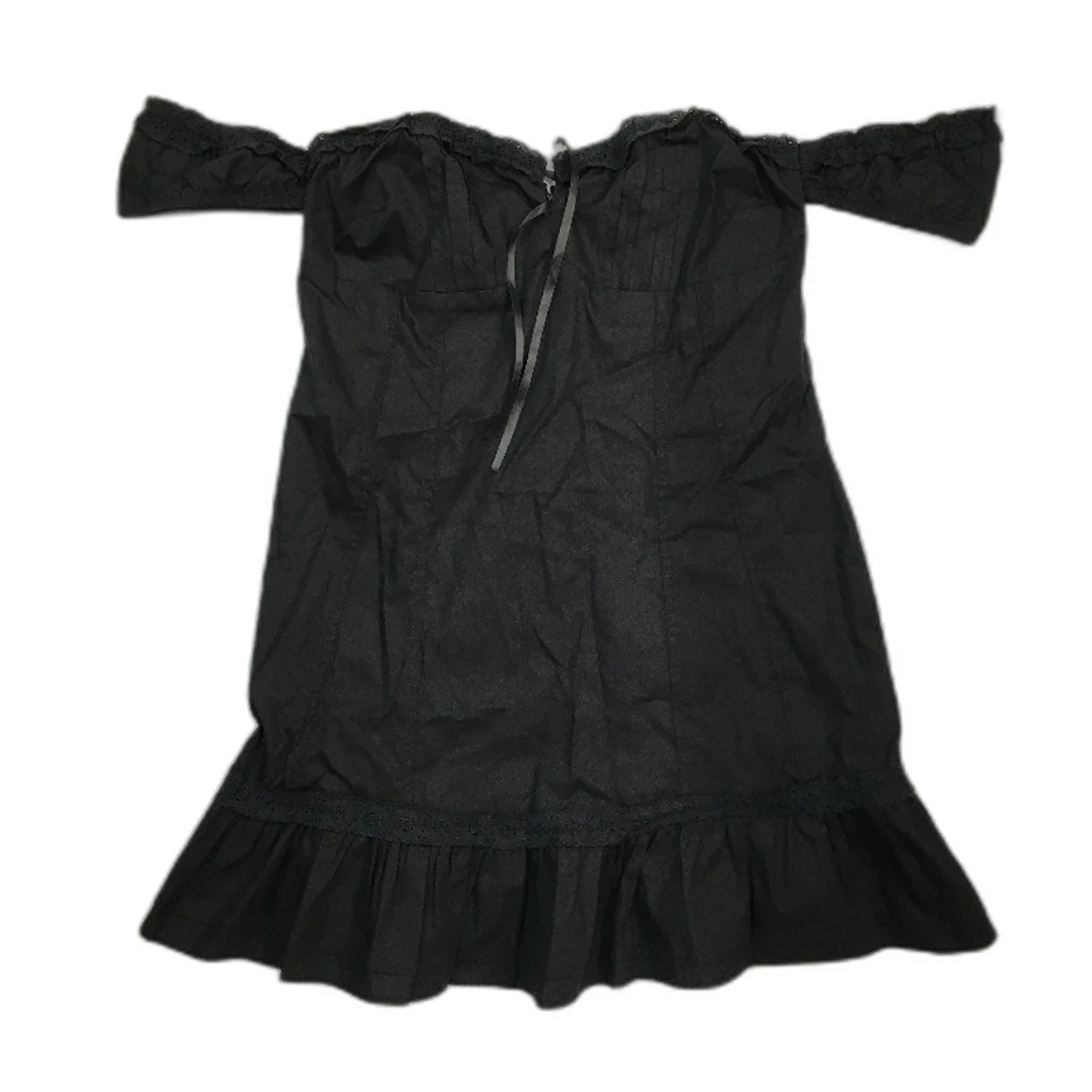Insight Rodeo Lacey Cotton Black Off Shoulder Dress Ladies Size Small NEW