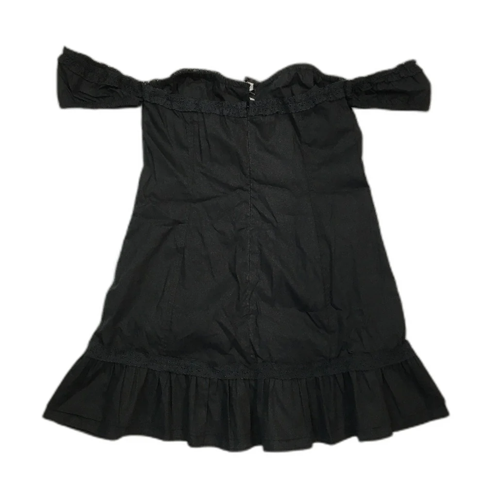 Insight Rodeo Lacey Cotton Black Off Shoulder Dress Ladies Size Small NEW - Image 2