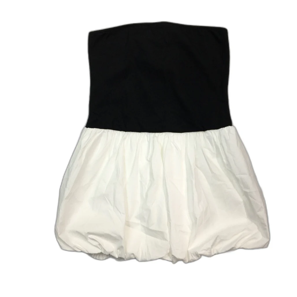 Alice In The Eve Nori Colour Block White & Black Puff Dress Ladies Size M NEW