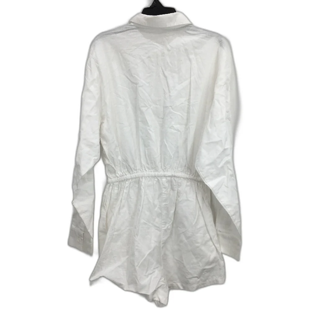 Subtitled Joslin Boxy Longsleeve Shirt White Playsuit Ladies Size XS NEW - Image 2