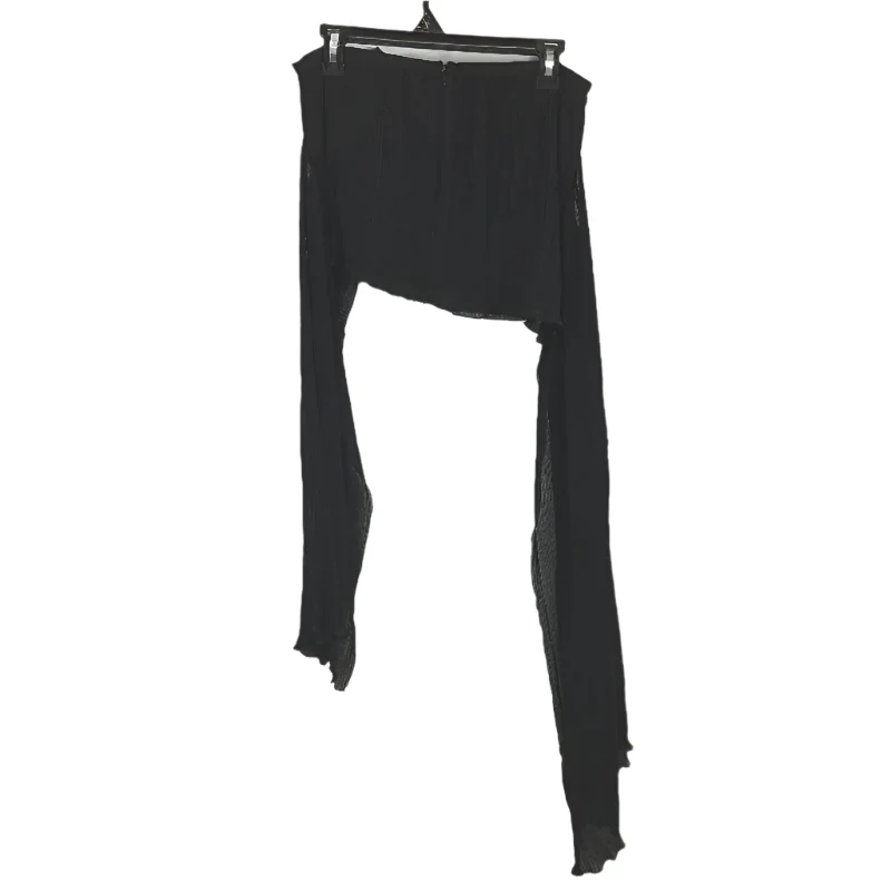 Lioness Ford Onyx Black Sash Belt Plisse Mini Skirt Ladies Size Small NEW - Image 2
