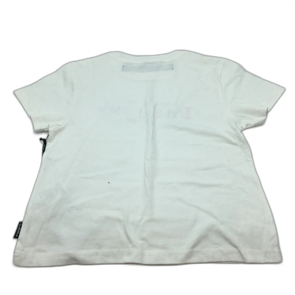 Insight Rumors Graphic Print White Cotton Baby Tee Shirt Ladies Size XS NEW - Image 2