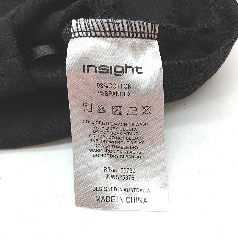 Insight Single Strap Buckle Black Cropped Cami Top Ladies Size XXS NEW - Image 5