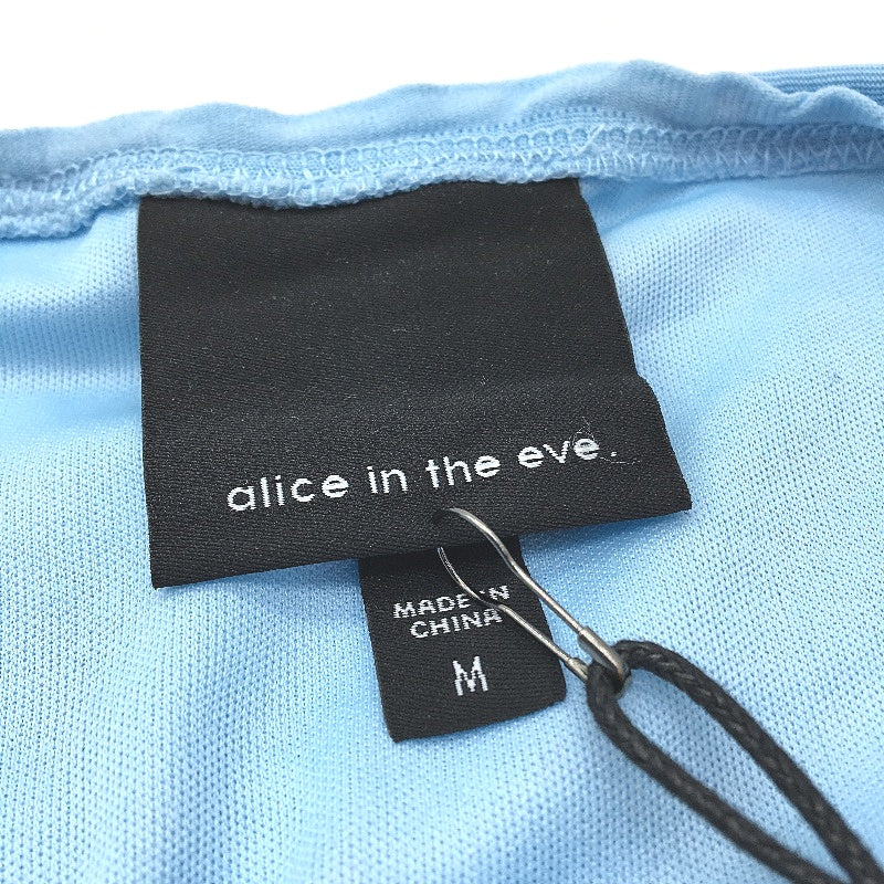 Alice In The Eve Sky Blue Stretch Cleo Crinkle Mini Skirt Ladies Size M NEW - Image 4