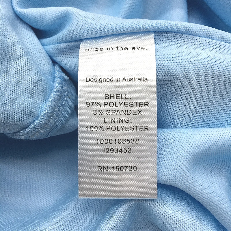 Alice In The Eve Sky Blue Stretch Cleo Crinkle Mini Skirt Ladies Size M NEW - Image 5