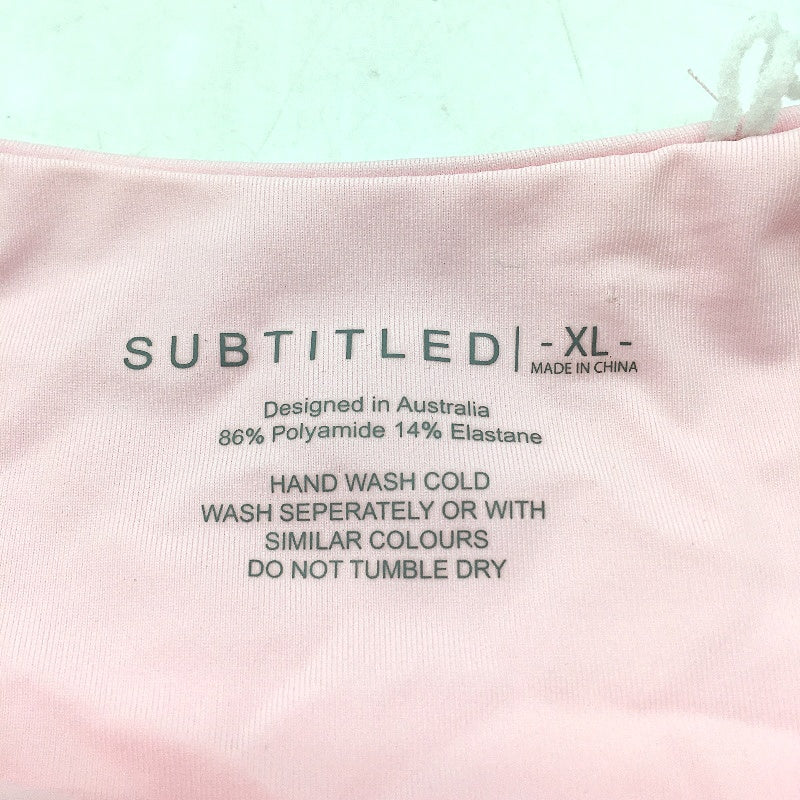 Subtitled Aust Designed Baby Pink Skimpy Brief Bather Bottoms Ladies Size XL NEW - Image 5