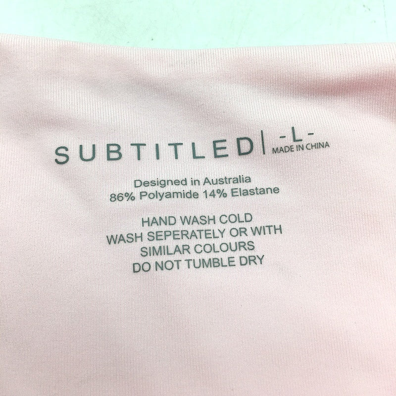 Subtitled Aust Designed Baby Pink Bikini Low Waist Bottom Ladies Size Large NEW - Image 3