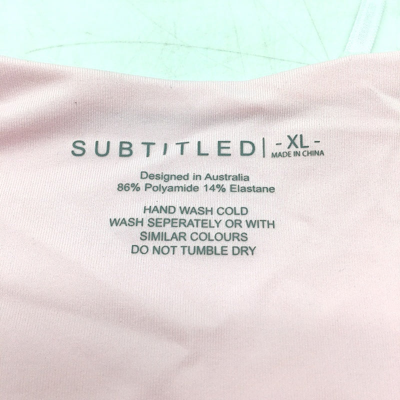 Subtitled Australian Designed Tie Side Baby Pink Bikini Bottom Ladies Sz XL NEW - Image 3