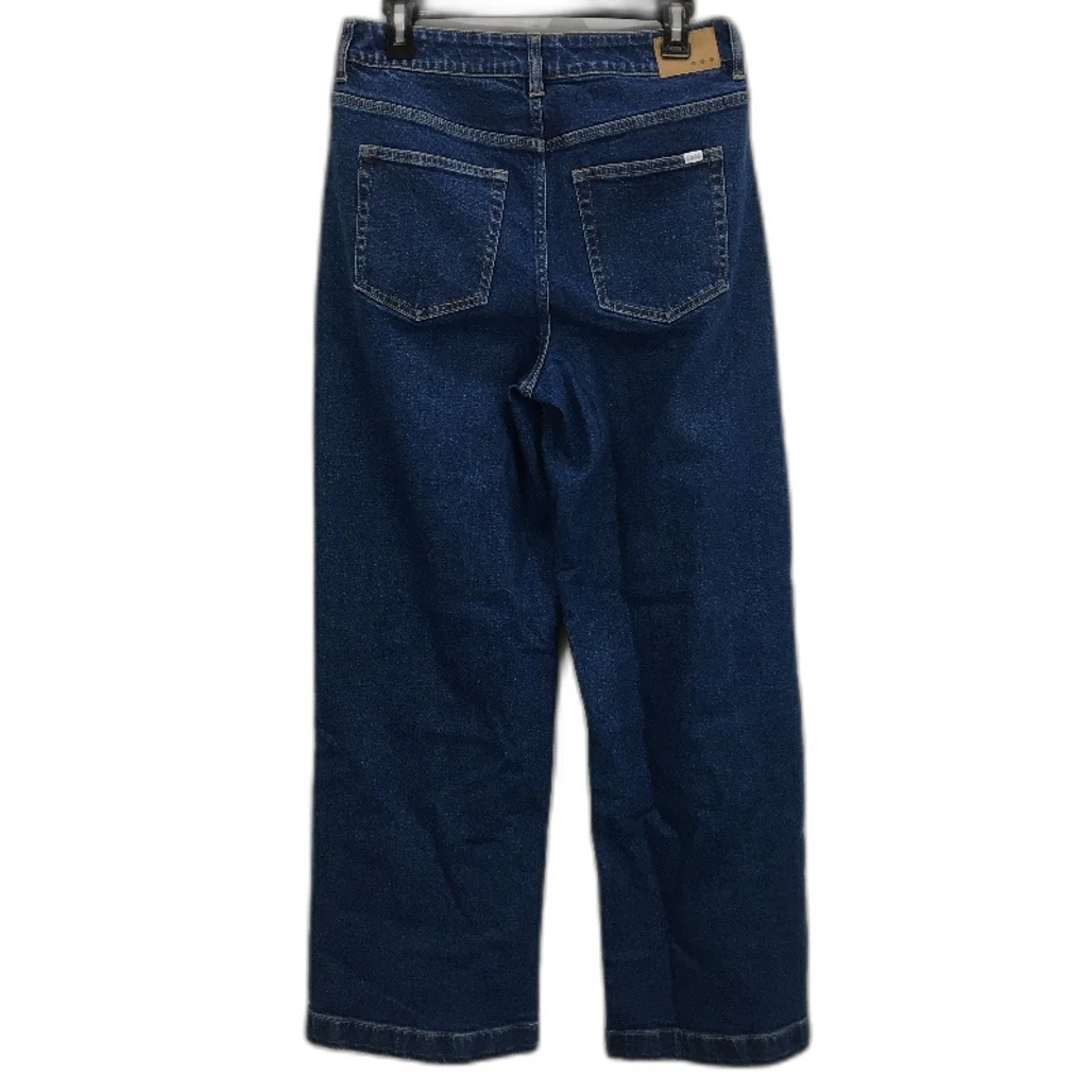 GRAB Wide Leg High Rise Blue Denim Jeans Ladies Size 28 NEW - Image 2