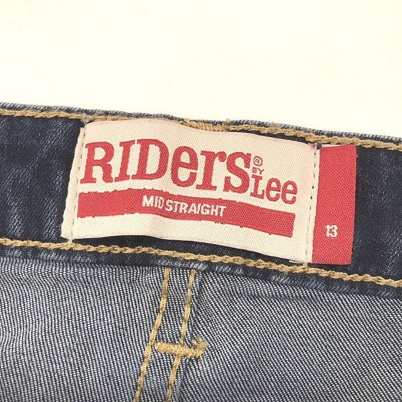RIDERS by Lee Mid Waist Straight Jeans for Women - Blue Cotton Denim Size 13 - Image 3