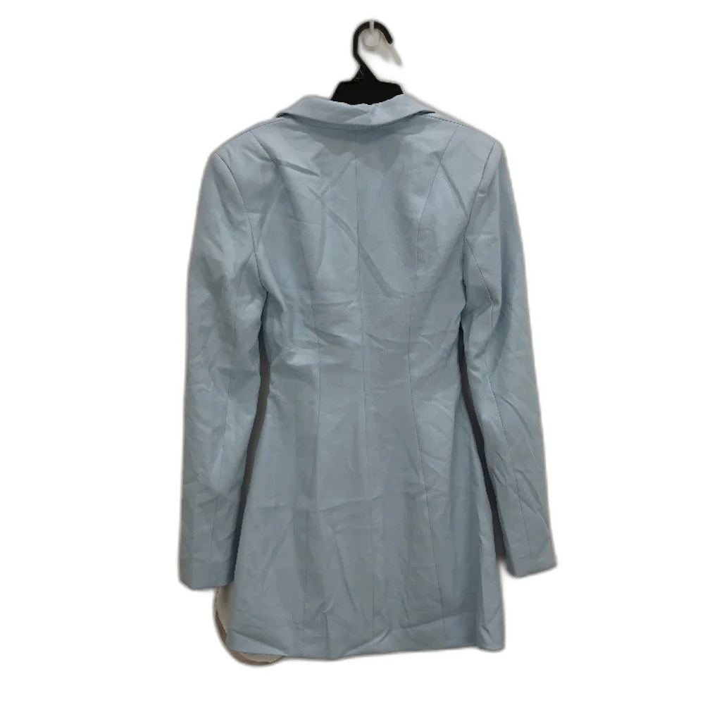 NEW Oh Polly button blazer dress Pastel Blue Ladies size 4 - Image 2