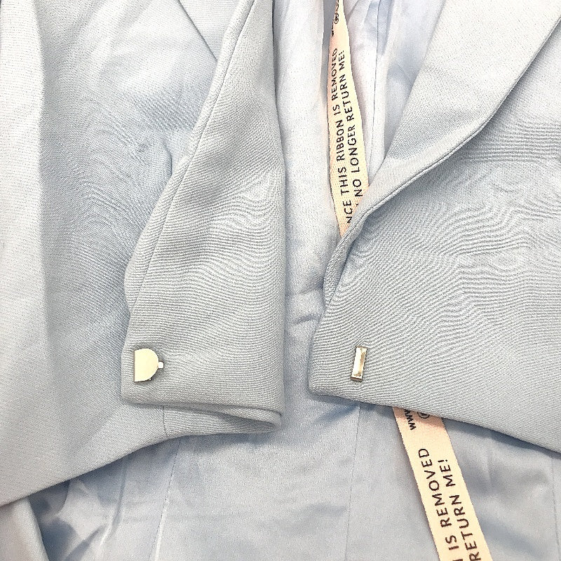 NEW Oh Polly button blazer dress Pastel Blue Ladies size 4 - Image 6