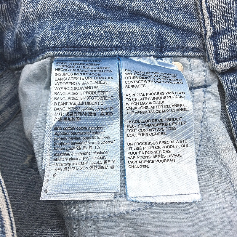 Calvin Klein Mid Rise Skinny Blue Jeans for Women - Cotton Elastane Fit, Size W25 L30 - Image 5