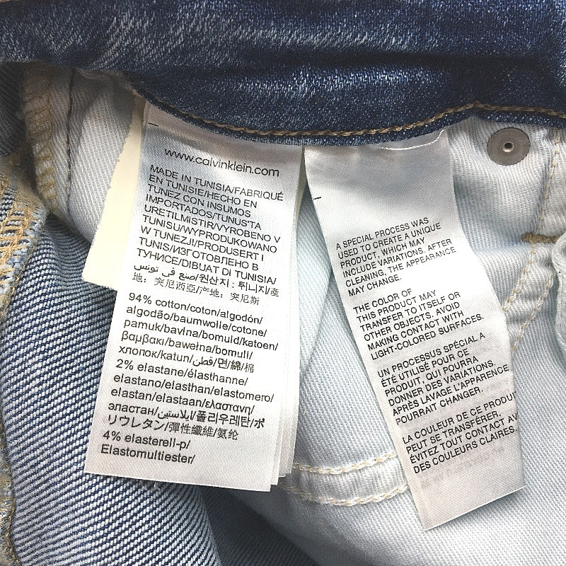 Calvin Klein High Rise Skinny Leg Mid Blue Denim Jeans Ladies Size 28 NEW - Image 4
