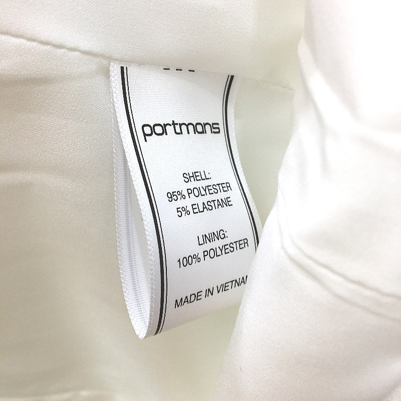Portmans White Mi Armour Ruched 3/4 Sleeve Lightweight Open Jacket Ladies Sz 10 - Image 3
