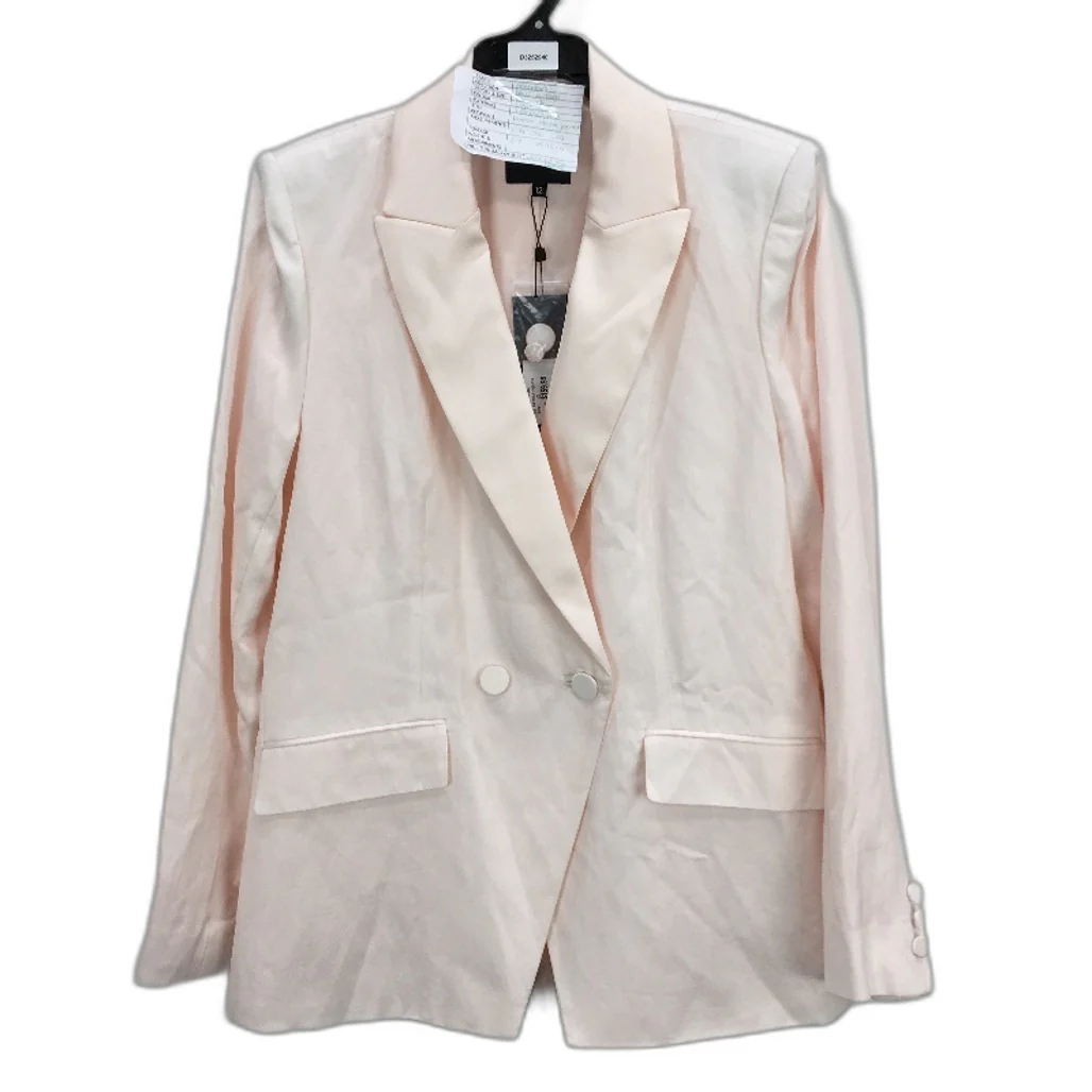 Portmans Barely Peach Satin Lapel Light Double Breasted Jacket Ladies Size 14