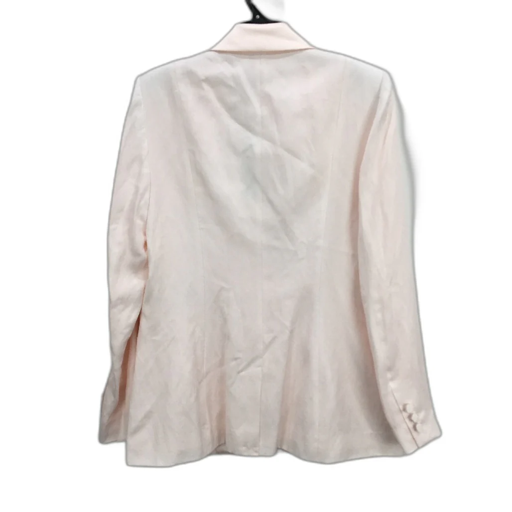 Portmans Barely Peach Satin Lapel Light Double Breasted Jacket Ladies Size 14 - Image 2