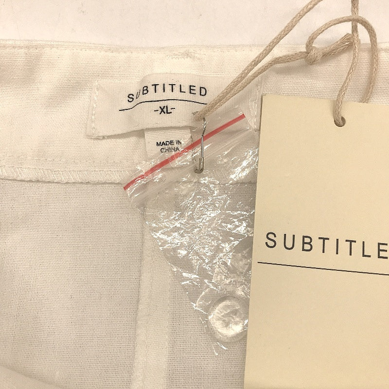 Subtitled White 'Jinta' Tailored Maxi Skirt Linen Blend Ladies Size XL NEW - Image 3