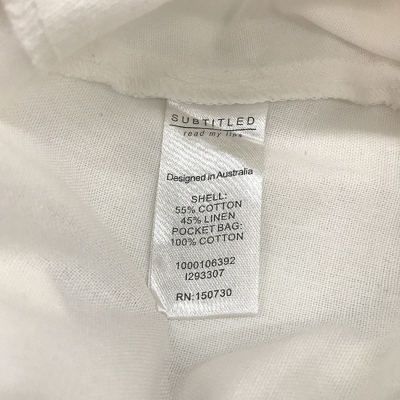 Subtitled White 'Jinta' Tailored Maxi Skirt Linen Blend Ladies Size XL NEW - Image 4