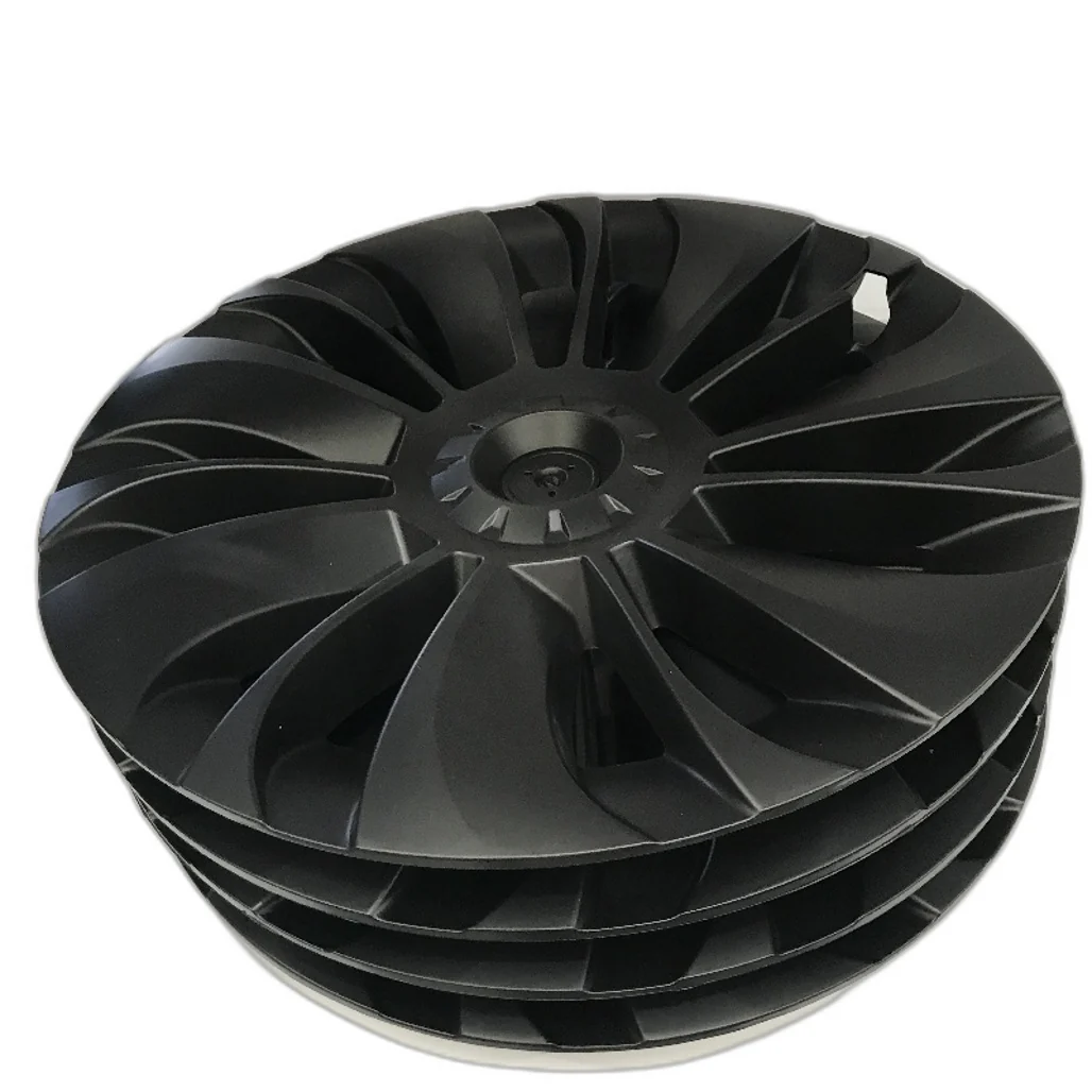 Kavanic 4 Pcs Tesla Model Y3 Black Matte Tire Wheel Covers DEMO - Image 4