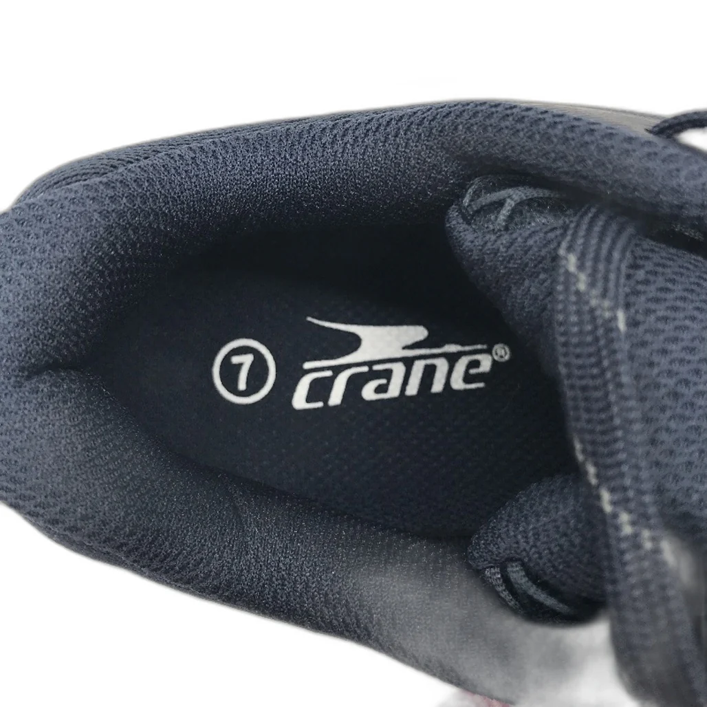 Crane Navy Lace-Up Premium Joggers Sneakers Runners Ladies Size 7 NEW - Image 4