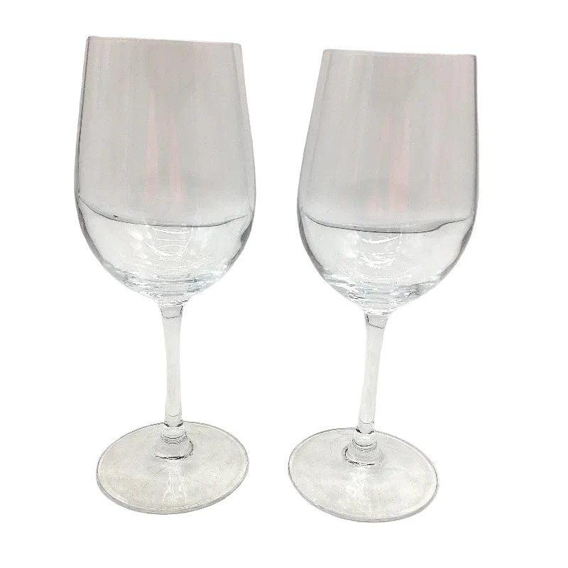 Paracity 2 Pcs Wine Glasses Crystal Clear Glass Set Long Stem Red & White Wine