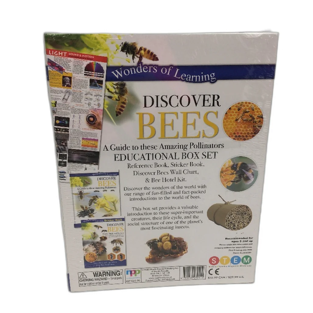 Wonders Of Learning Discover Bees Educational Box Set Include Bee Hotel NEW - Image 2